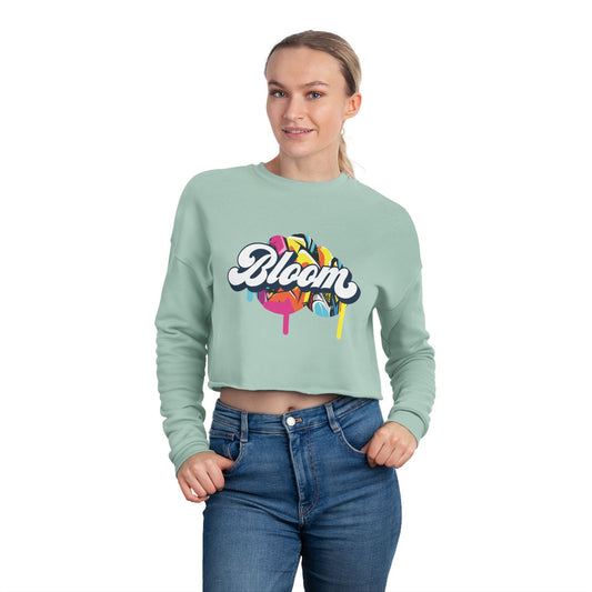 Bloom Drip Cropped Sweatshirt