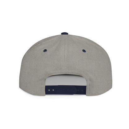 Bloom Embroidered Flat Bill Snapback