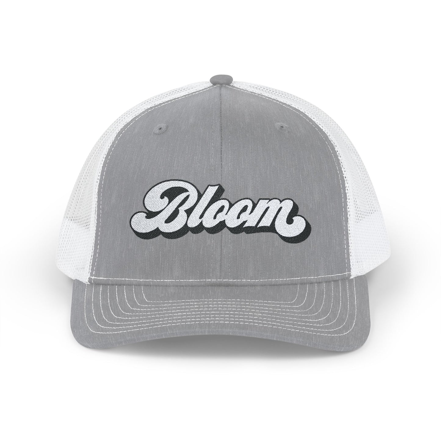 Bloom Embroidered Snapback Trucker Cap