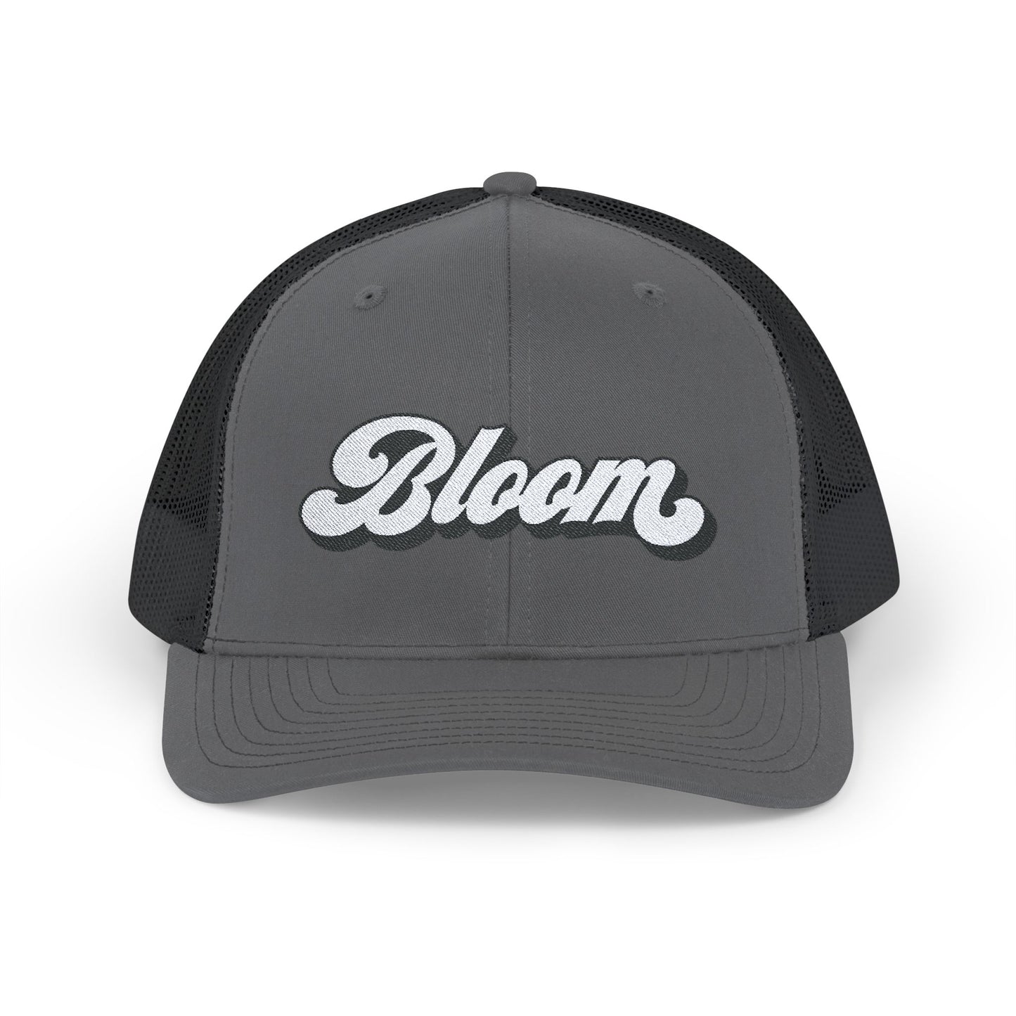 Bloom Embroidered Snapback Trucker Cap